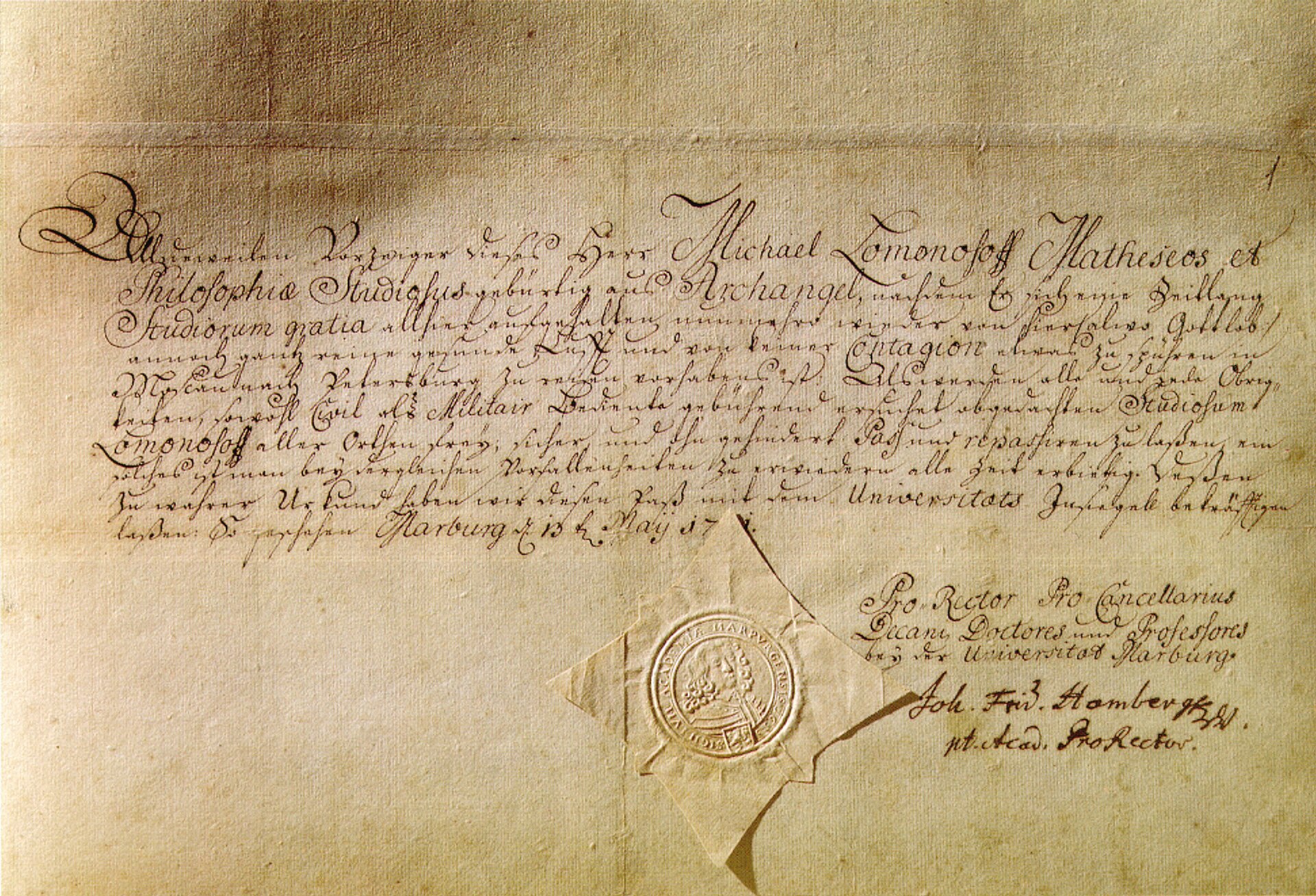 Imagem de referência relacionada a Mikhail Lomonossov, item descrito como registro de referência sobre Mikhail Lomonossov, organizado a partir de dados estruturados abertos