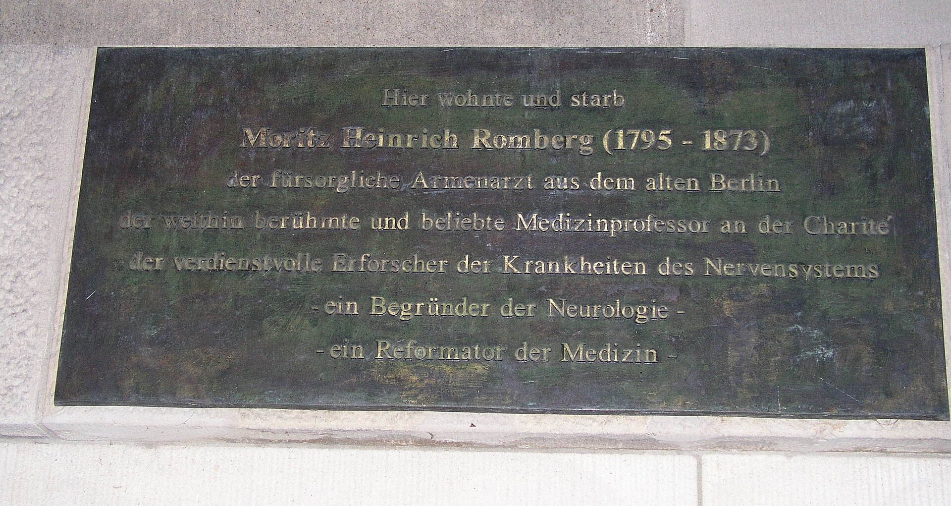 Imagem de referência de Moritz Heinrich Romberg, descrito nos dados abertos como neurologista alemão (1795–1873)