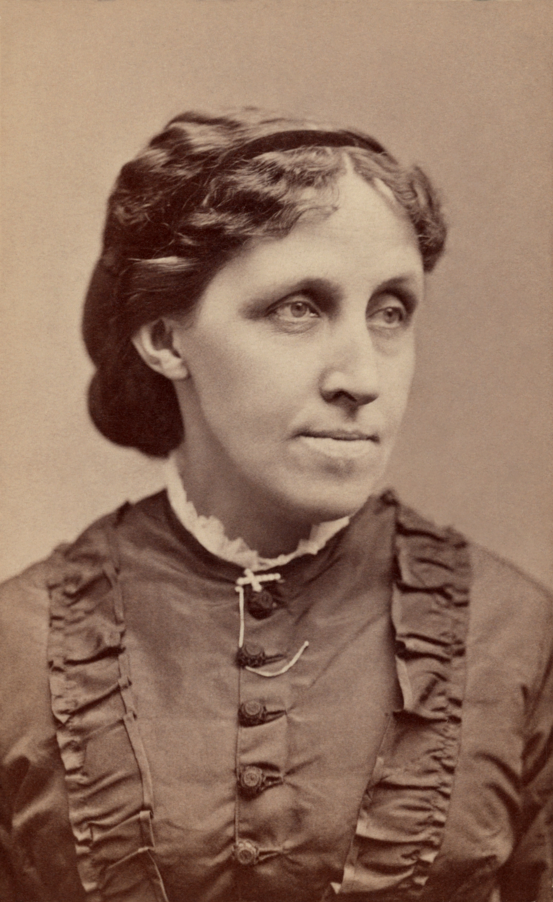 Imagem de referência de Louisa May Alcott, descrito nos dados abertos como escritora, contista e poeta norte-americana