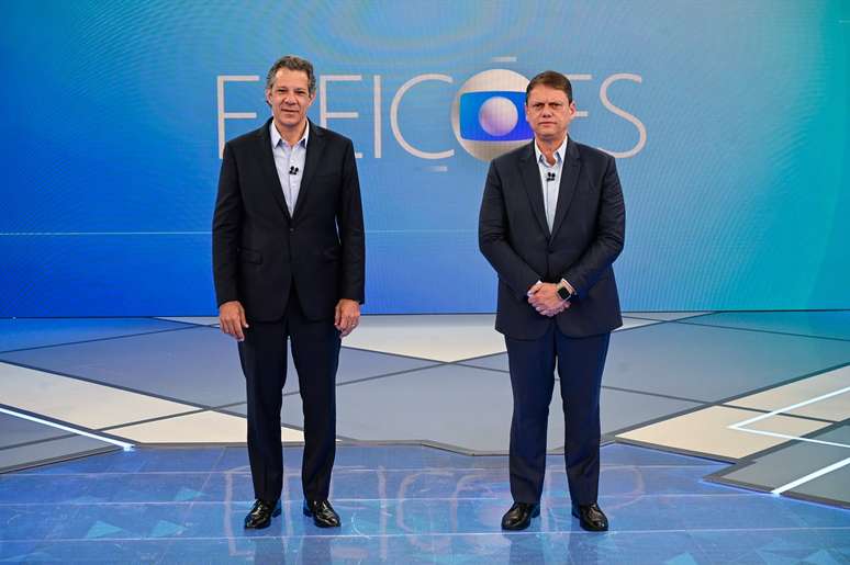 Segurança pública domina primeiro bloco de debate entre Tarcísio e Haddad na Globo; acompanhe ao vivo