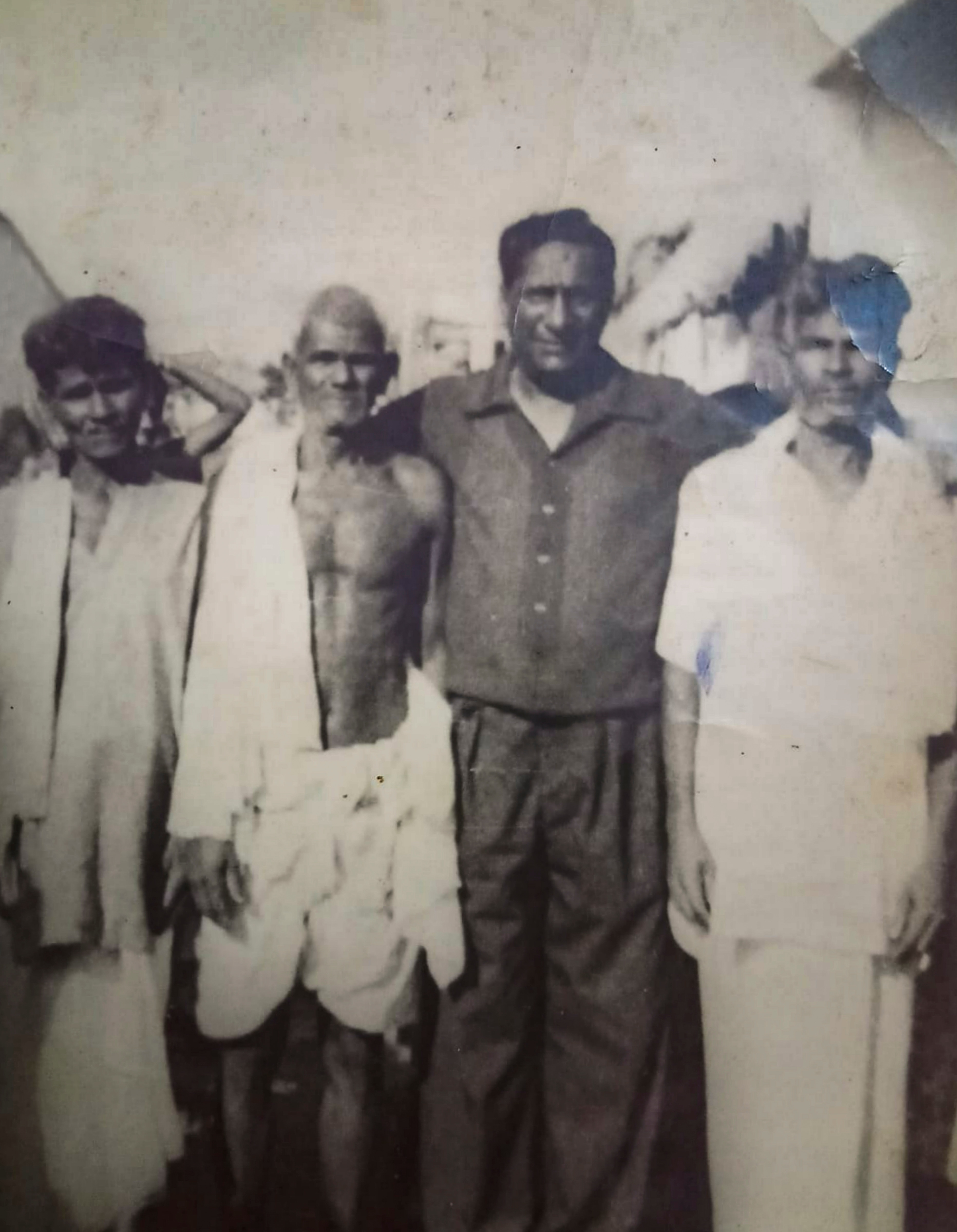 A 1970 archival photo shows 'Navi' Pillay's father (2nd from right) with his brothers, in Dindigul, Tamil Nadu. (Handout via PTI)