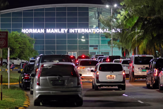 Fire incident at the Norman Manley International Airport in Kingston