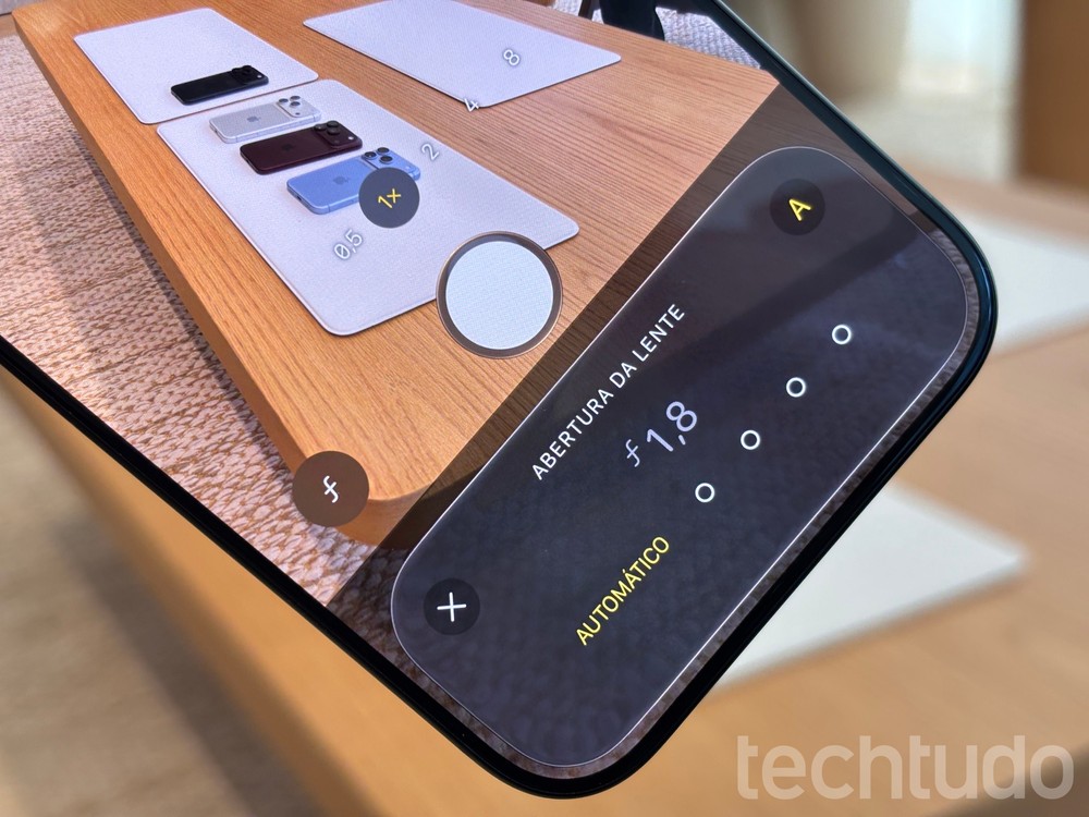 iPhone 18 Pro tem abertura variável — Foto: Ana Loubak/TechTudo