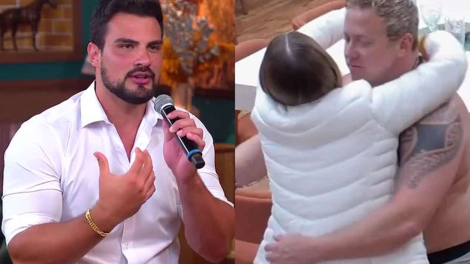 Renê, Ana e Sergio em 'A Fazenda 18'