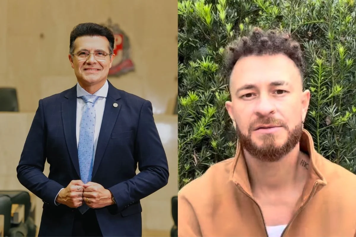 Deputado Marcelo Aguiar (à esquerda) e Fred Bruno (à direita)
