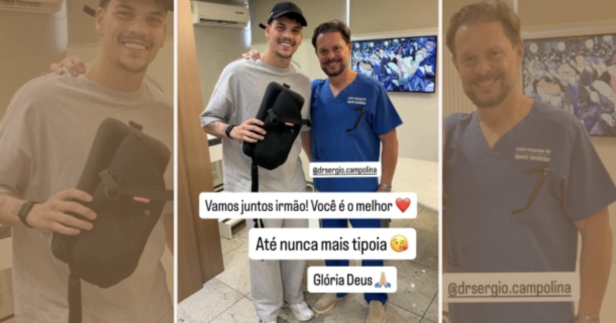Brazão deixa tipoia e avança na recuperação para voltar ao Santos