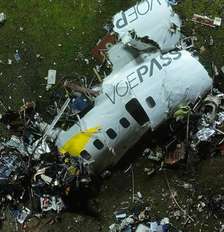 Restos do avião da Voepass que caiu na cidade paulista de Vinhedo deixando 62 mortos Foto: DW / Deutsche Welle