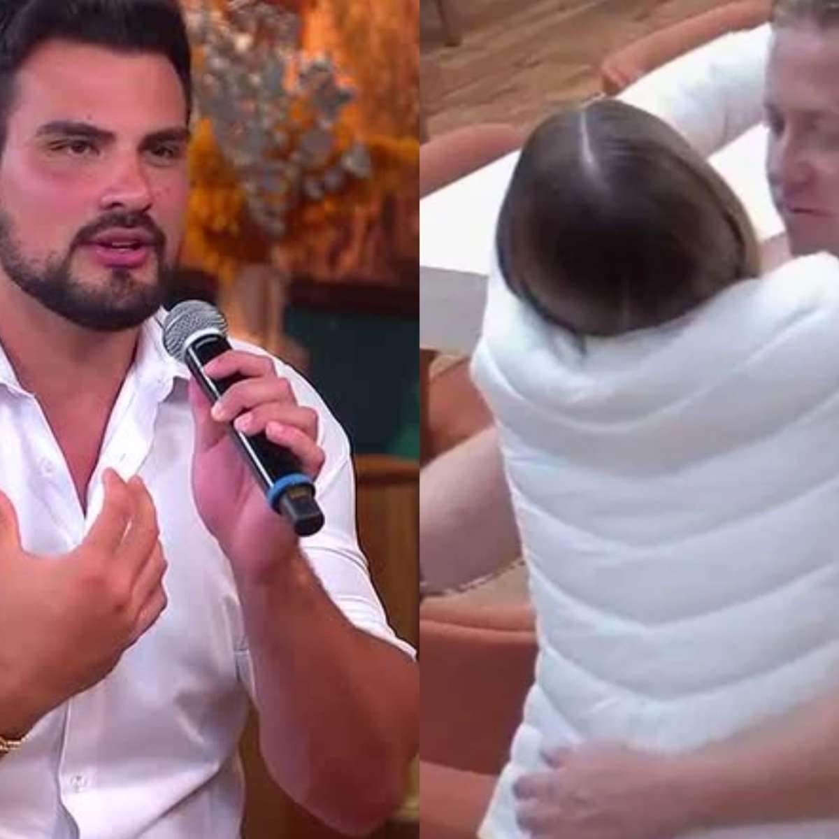 'A Fazenda 18': Eliminado, Renê reage ao abraço polêmico entre Ana e Serginho: 'Não'