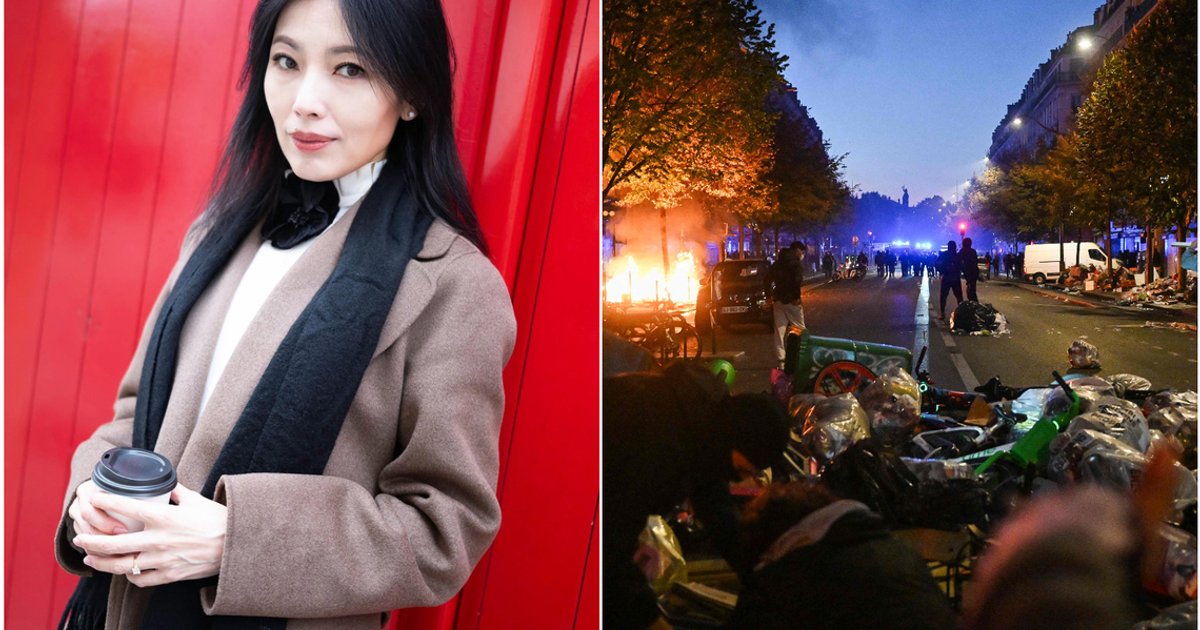 A atriz baseada em Paris, Sharon Au, reflete sobre as distúrbios civis na França e garante aos entes queridos que está segura