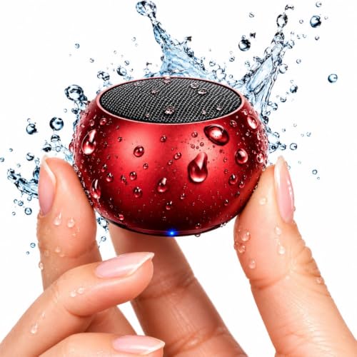 Caixa de Som Bluetooth Portátil Vermelha 3W