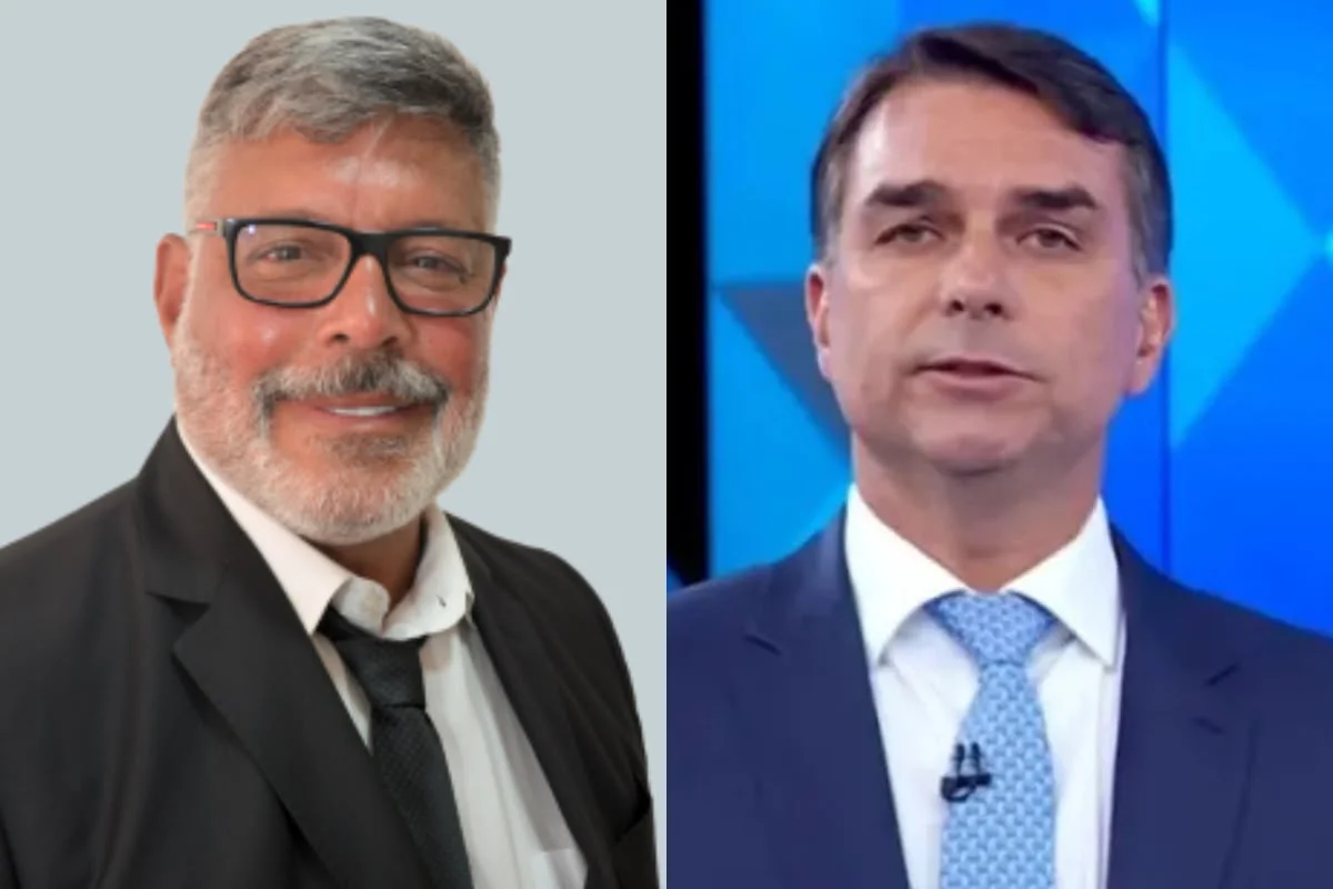 Montagem Alexandre Frota e Flávio Bolsonaro - Metrópoles