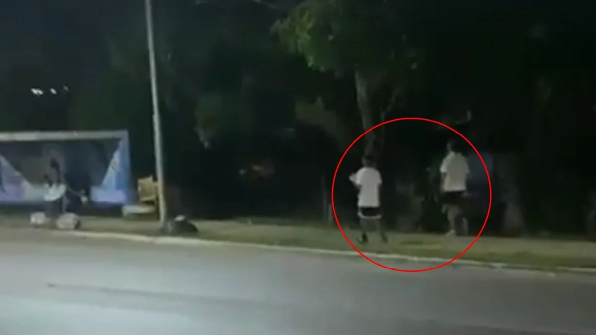 Vídeo mostra dupla suspeita de colar cartazes com ofensas a Celina Leão