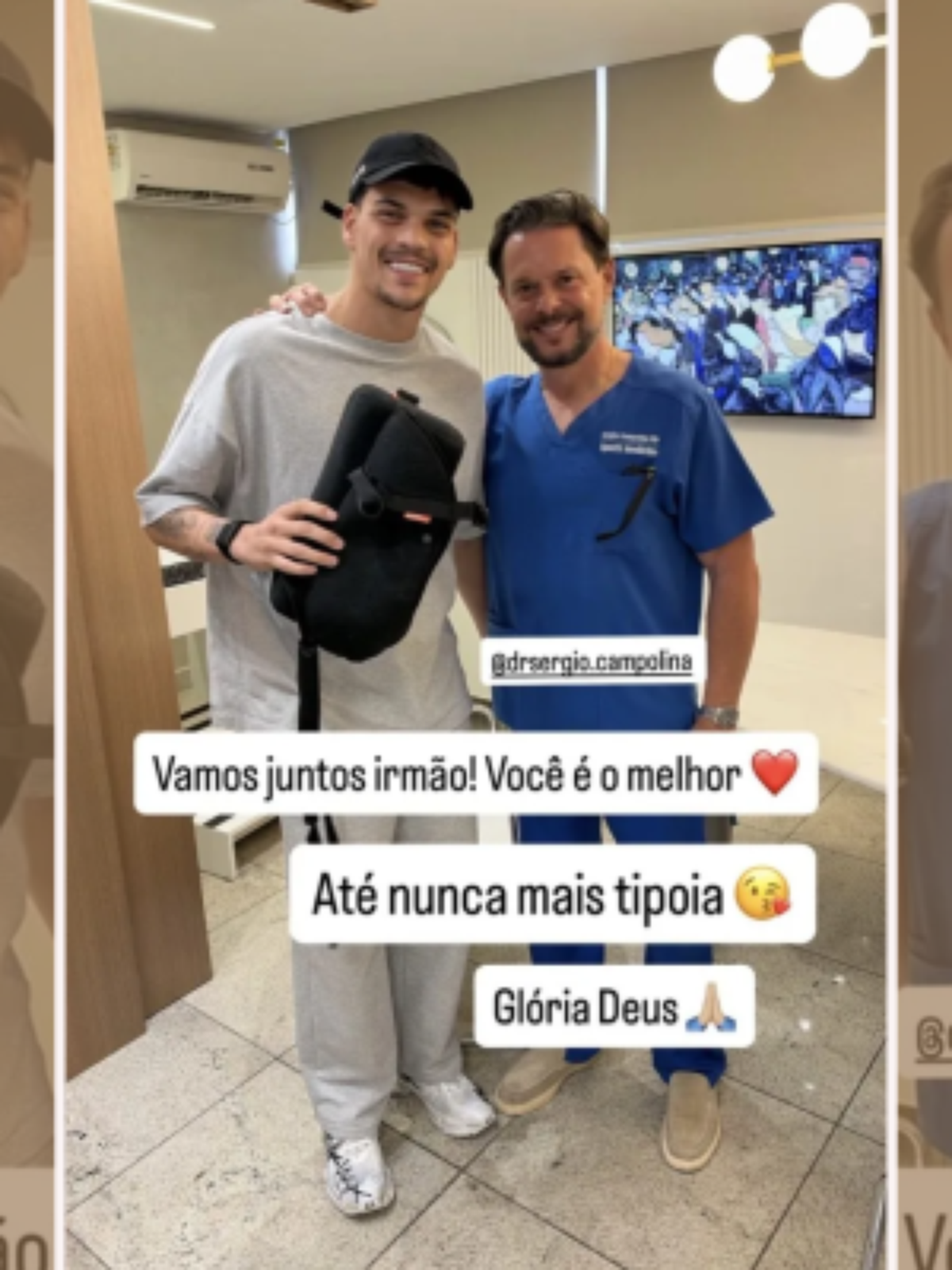 Brazão deixa tipoia e avança na recuperação para voltar ao Santos