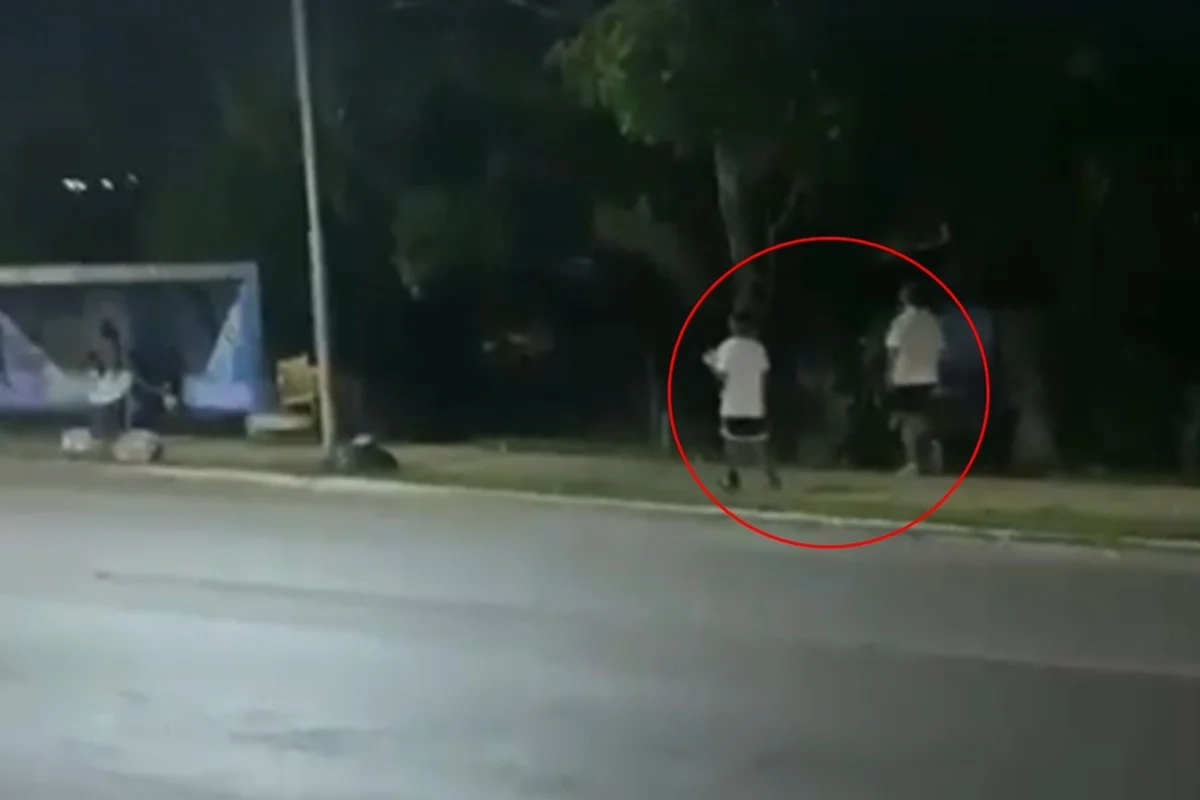 Vídeo mostra dupla suspeita de colar cartazes com ofensas a Celina Leão