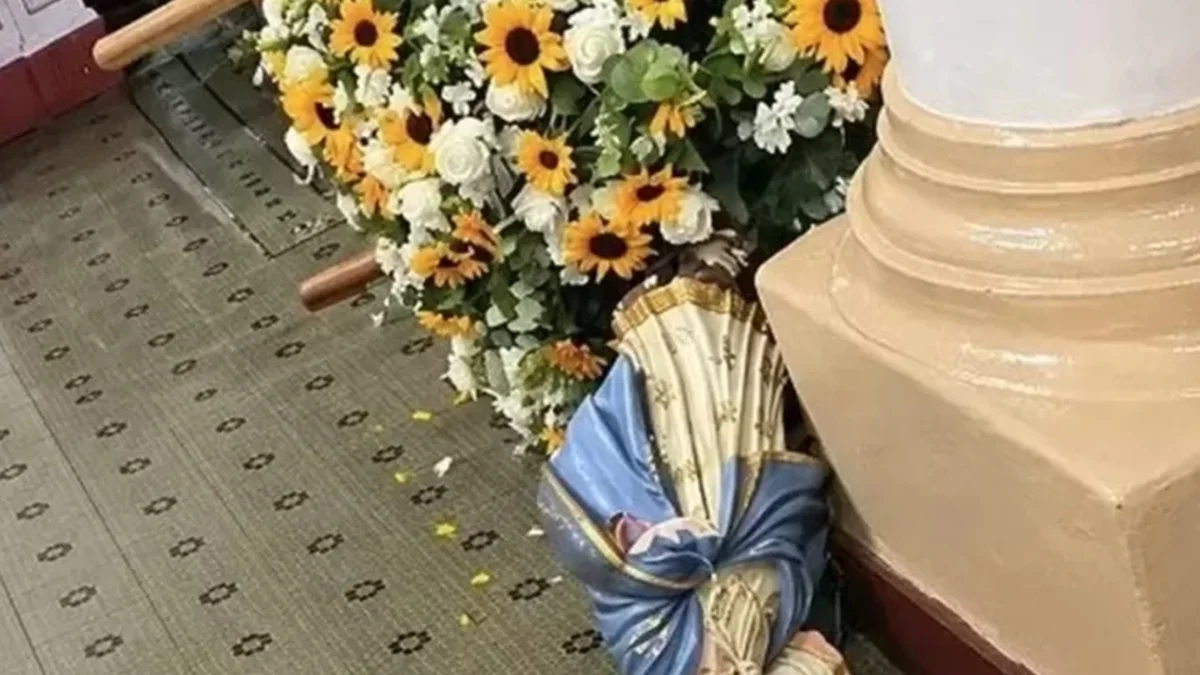 Imagem de santa chutada em igreja de MG é patrimônio cultural do século 18