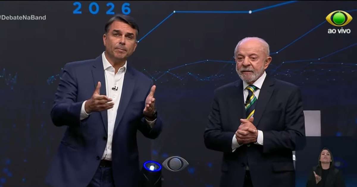 Debate entre Lula e Flávio faz Band ultrapassar a Globo e atingir o 1º lugar de audiência