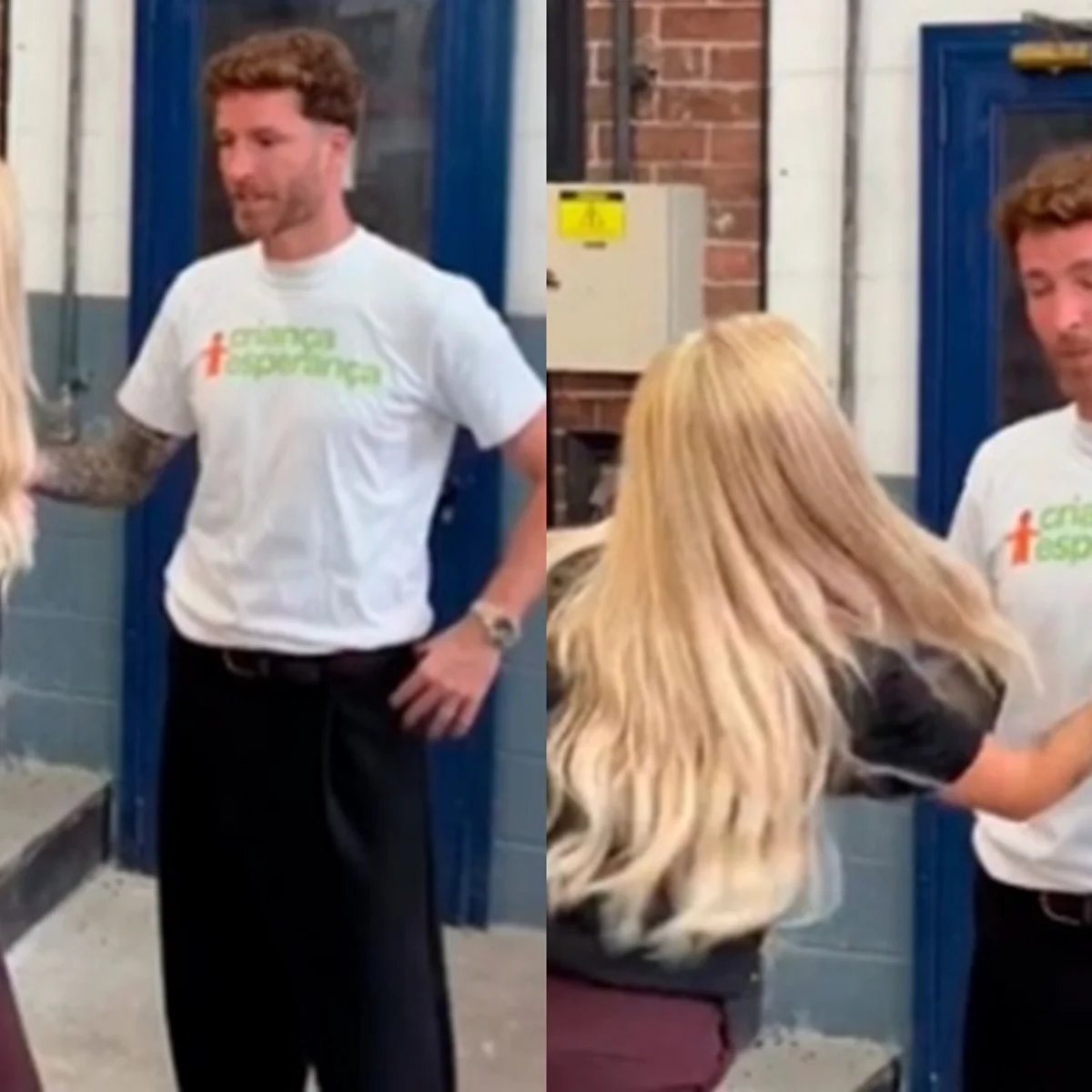 Vídeo: Karoline Lima "quebra" garrafa no jogador Léo Pereira