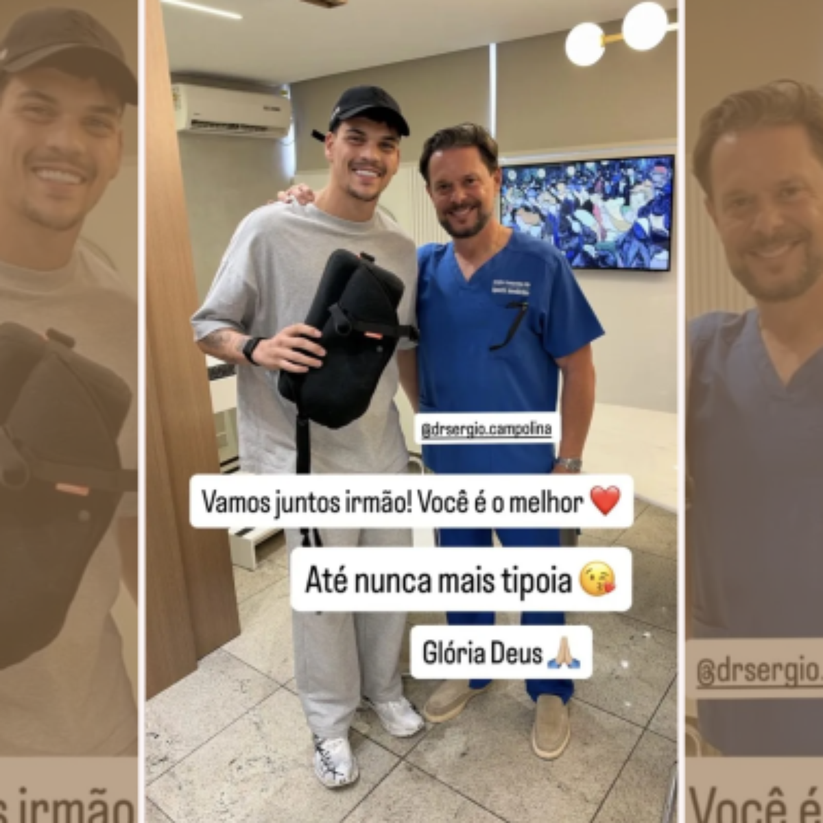 Brazão deixa tipoia e avança na recuperação para voltar ao Santos